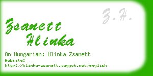 zsanett hlinka business card